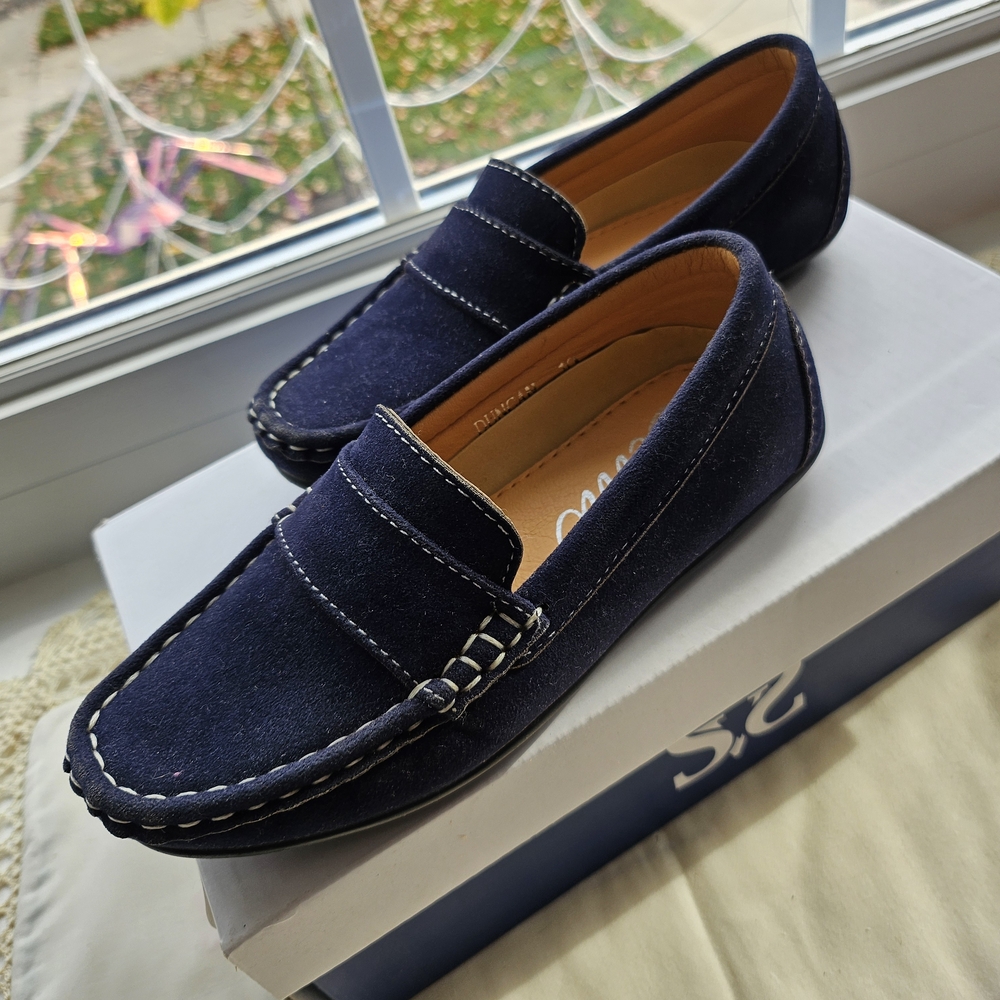 Classic Navy Kids Dress Shoes